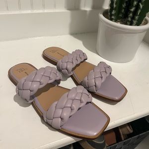Time and Tru Braided Two Band Sandals
